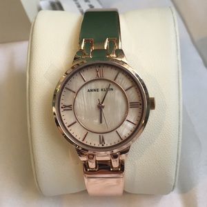 Rose gold bracelet style watch by Anne Klein